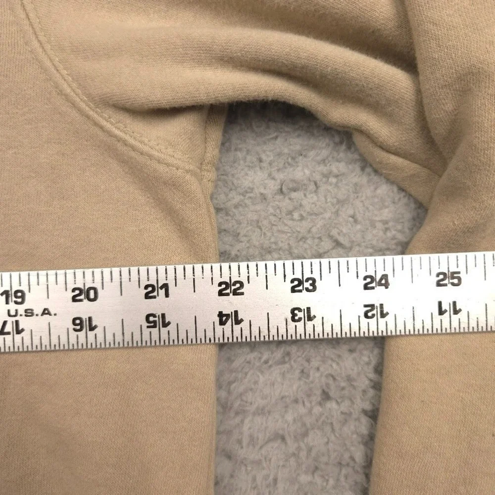 The North Face Mens Medium Beige Camo Logo Pullover Hoodie Sweatshirt F21